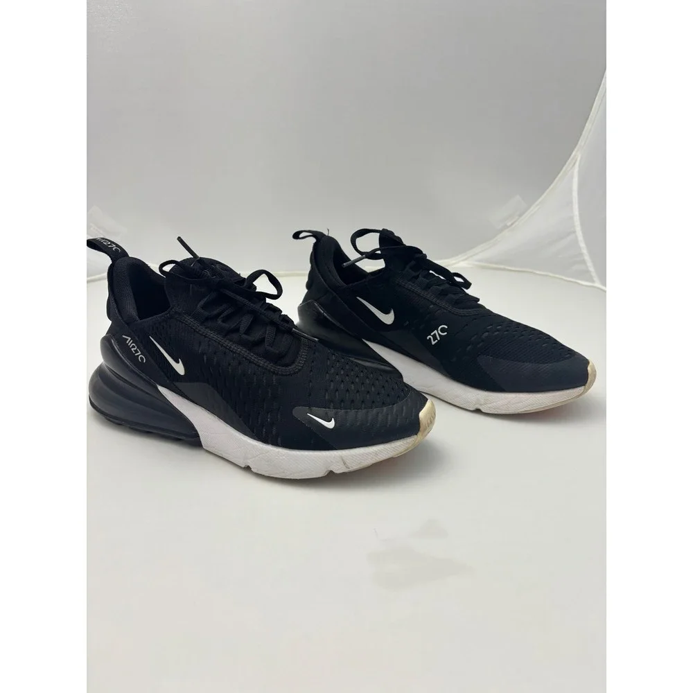Nike Air Max 270 GS Black White Solar Red 943345-001 Kids Size 6.5Y Mens 6.5